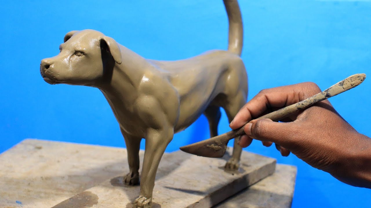 Making a dog with Clay | Clay modelling | mitti ka dog banana