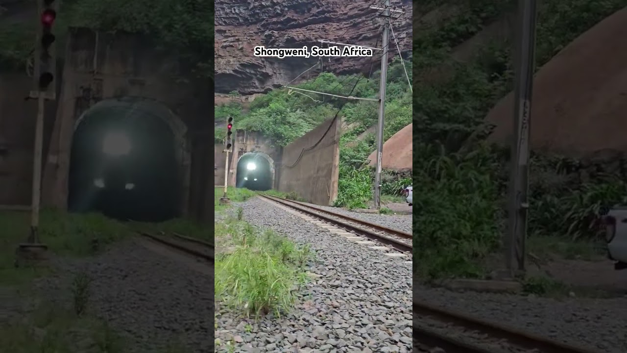 Shongweni, South Africa. Train in a tunnel