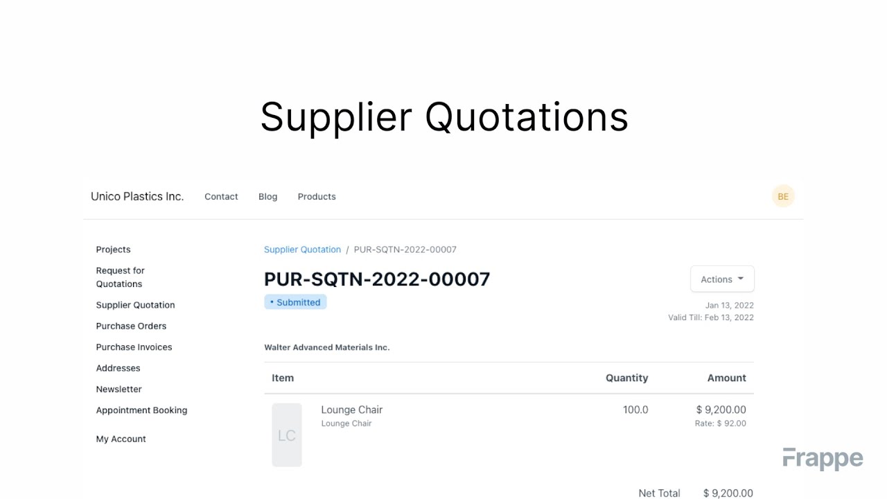 Supplier Quotations | ERPNext
