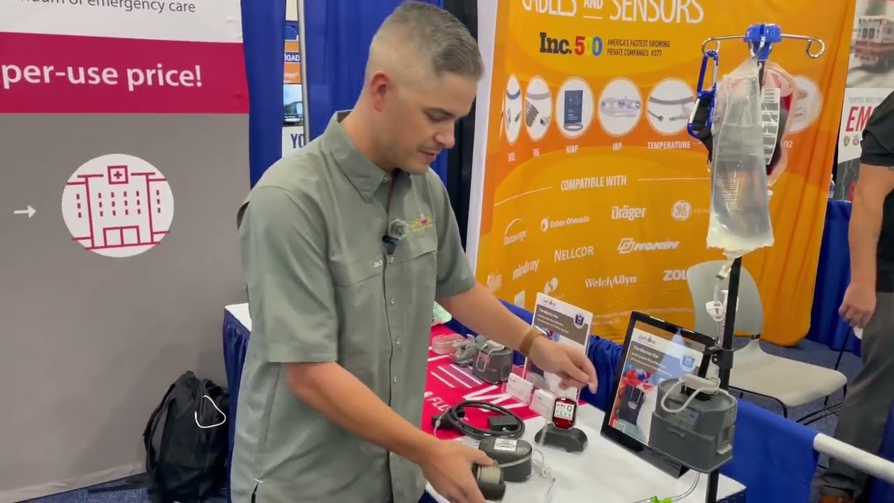 QinFlow Warrior Lite at EMS World 2024 with EMS Blood Consultants