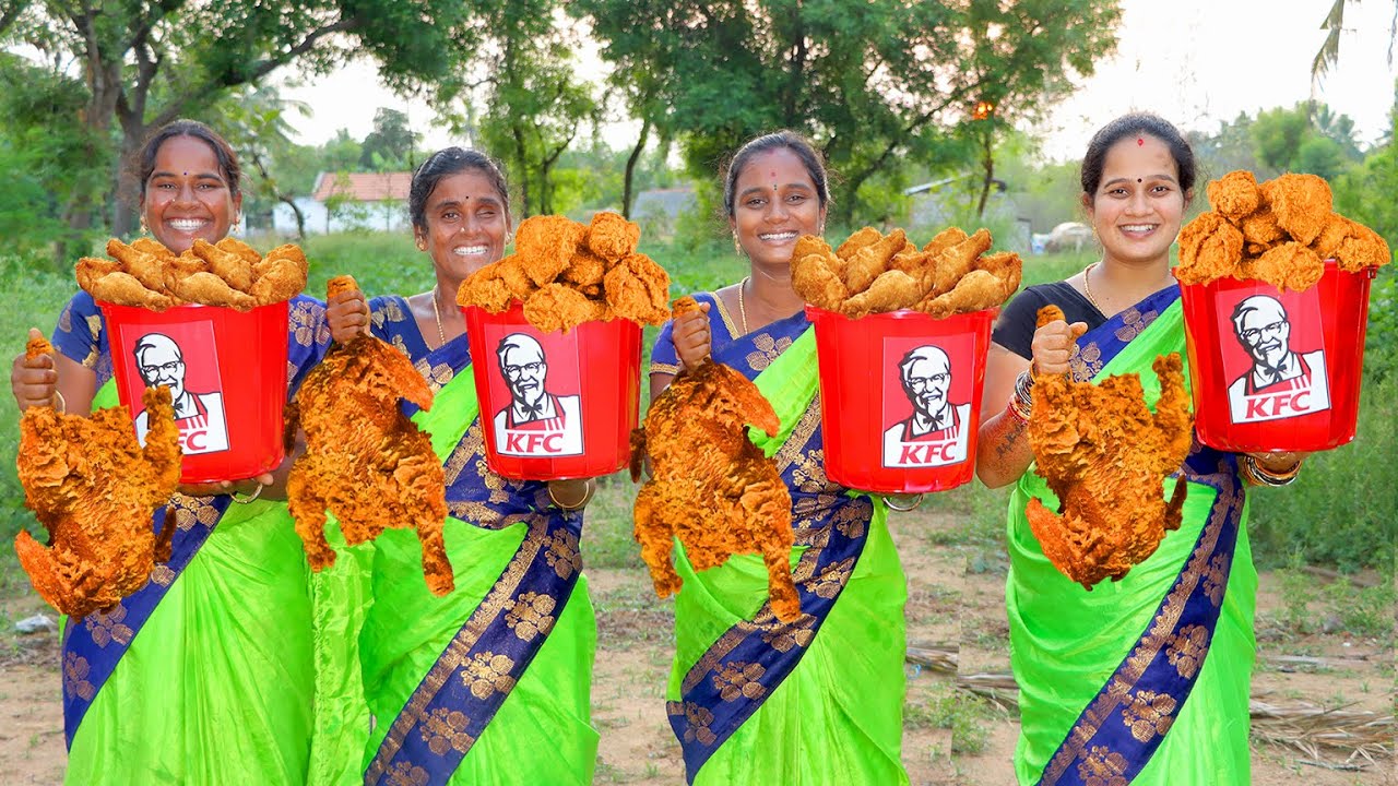 WHOLE KFC CHICKEN  | KFC Style Full Fried Chicken Recipe | Crispy Spicy Fried Chicken Cooking By VB