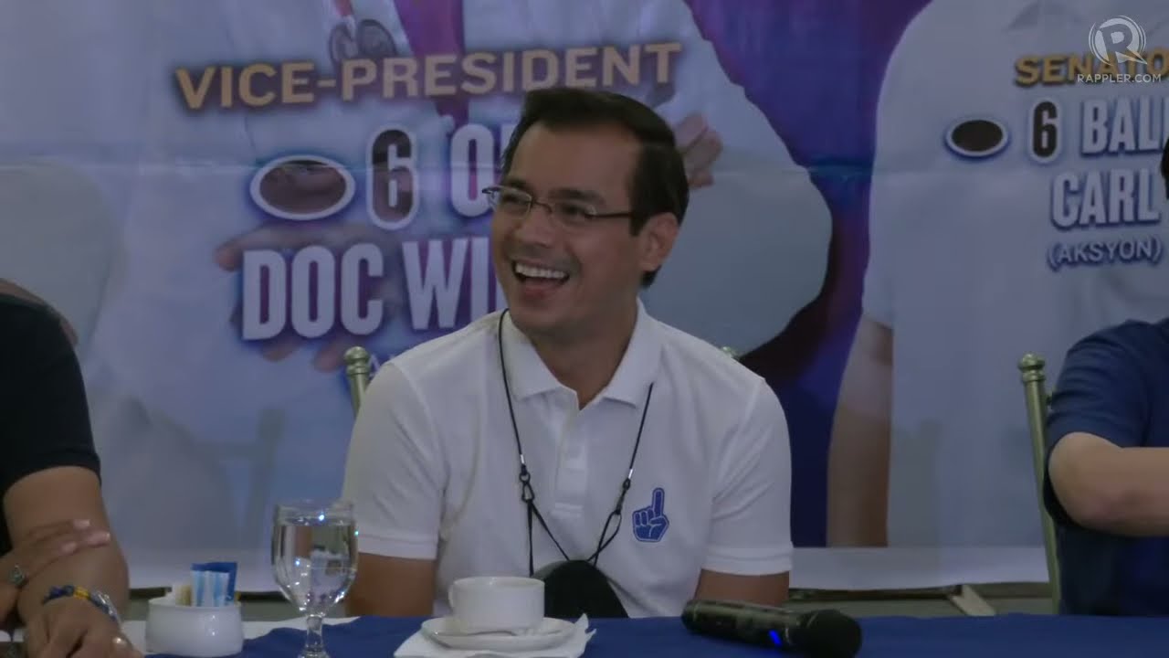 Isko Moreno holds press conference in Nueva Ecija