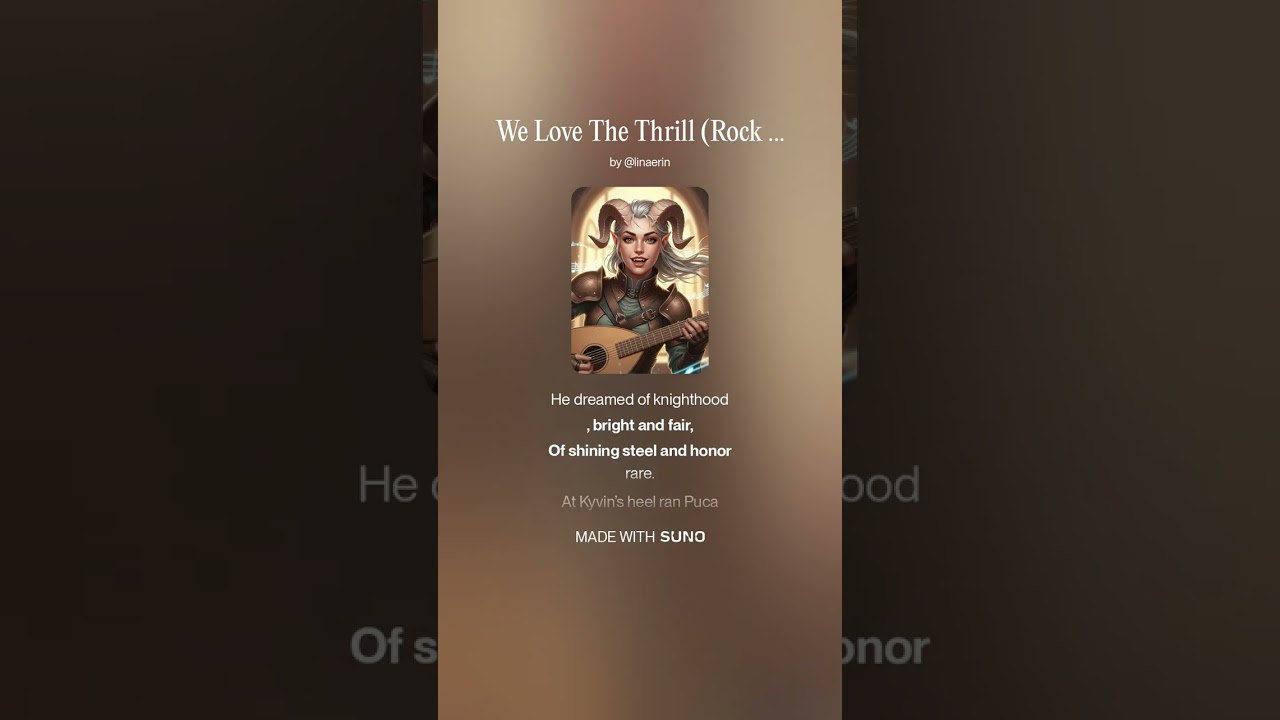 We Love The Thrill (Rock Version)