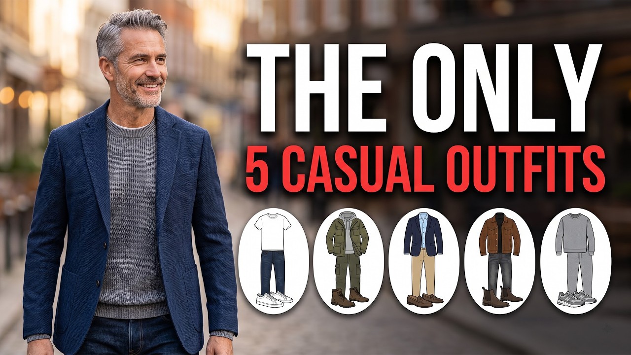 5 образов в стиле кэжуал, которые нужны каждому мужчине старше 50 (хватит заморачиваться над стил...