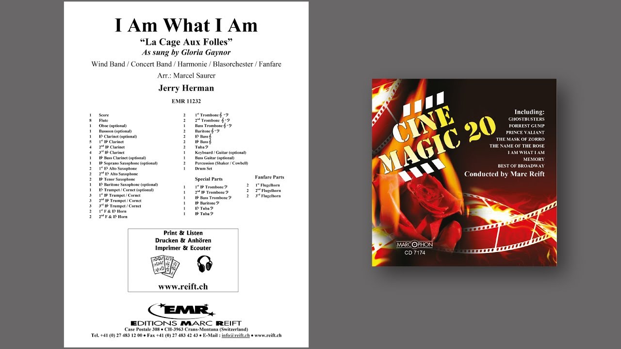 Editions Marc Reift –  Jerry Herman: I Am What I Am - for Concert Band