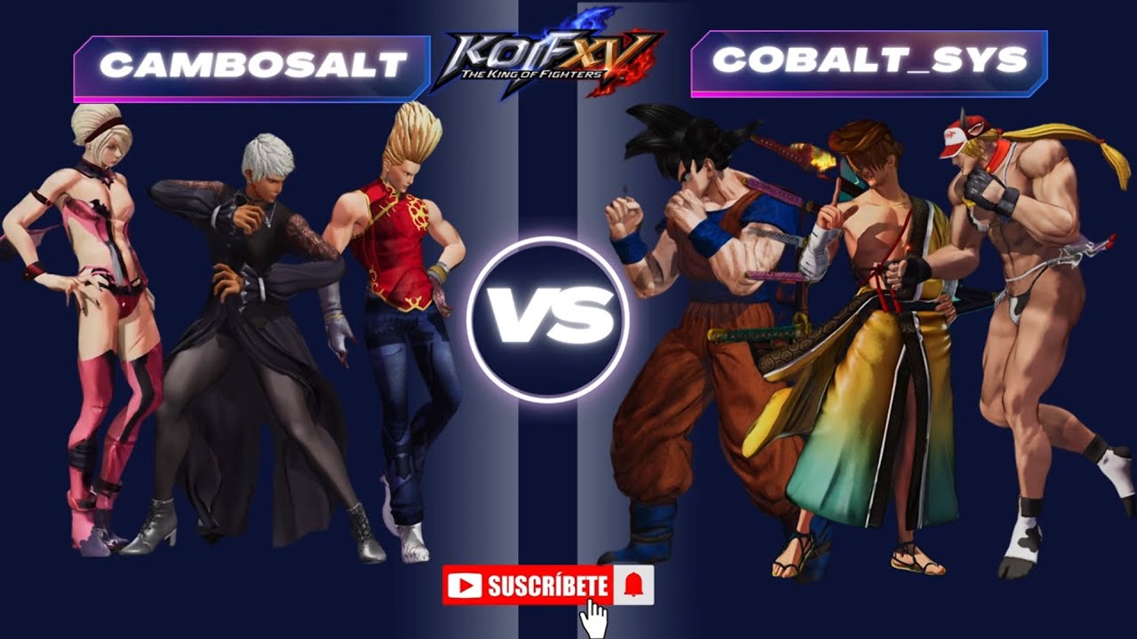 KOF XV - CamboSalt (Benimaru/Vice/Shermie) vs Cobalt_System (Ryo/Kyo/Terry) - Steam Edition - Ep 4