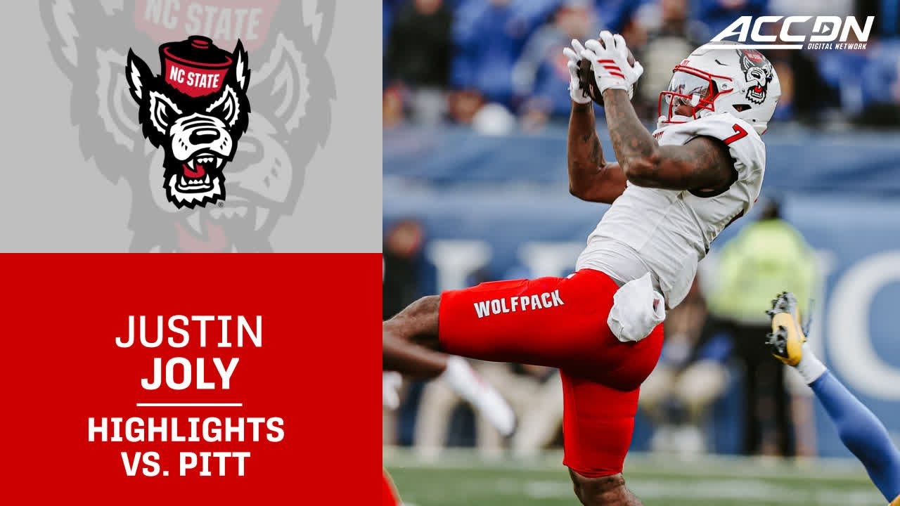 NC State TE Justin Joly Highlights vs. Pitt