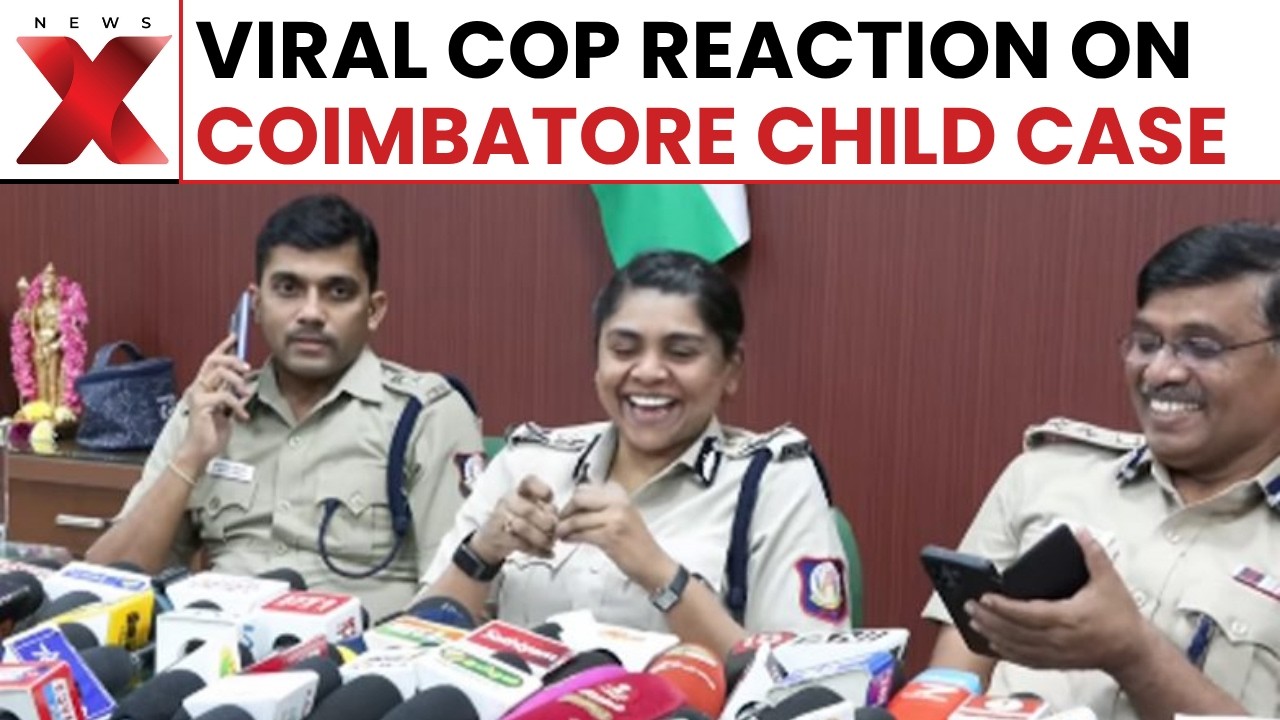 Police Laughing During Coimbatore Case Presser Faces Backlash  - VIRAL VIDEO