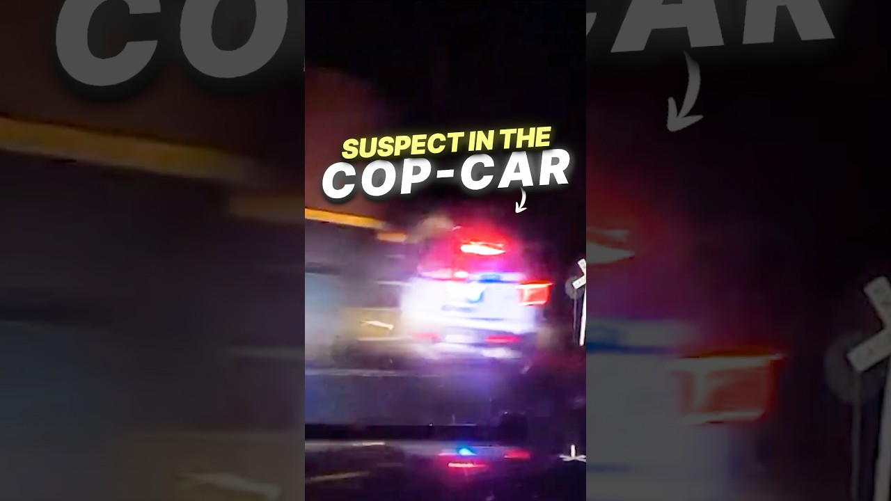 Train Hits Police Car With Suspect Inside