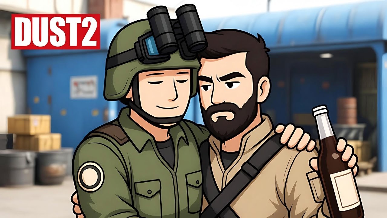История как мы с Батей на dust2 играли CS2