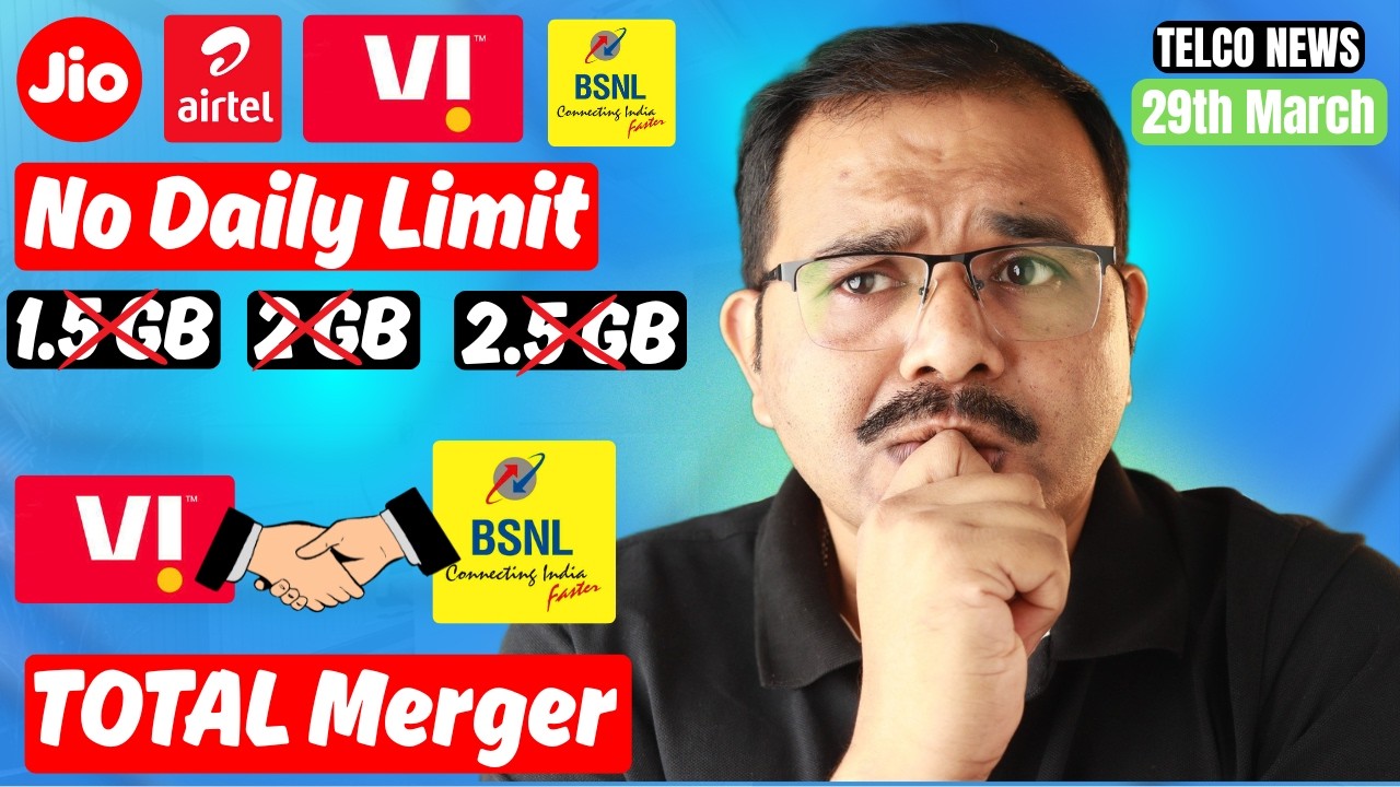 Daily DATA Plans STOP Jio Airtel VI & BSNL Soon, Jio & VI New Plans, BSNL VI TOTAL Sharing, Raghav C