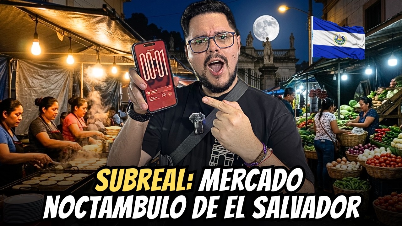 Fui al mercado NOCT&Aacute;MBULO de El Salvador y me VOL&Oacute; la mente: NO parece Latinoam&eacute;rica 🇸🇻