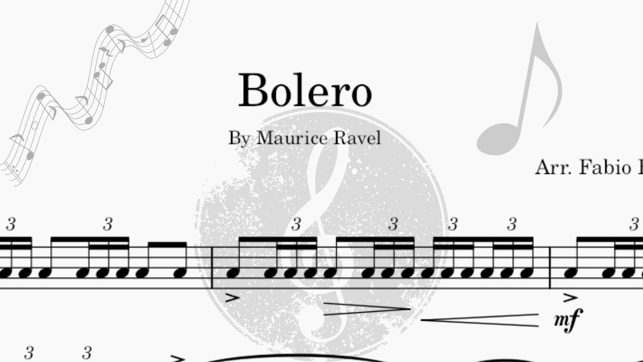 Bolero - Ravel - Free Bb Trumpet - Easy Arrangement - PDF Sheet Music and Playback