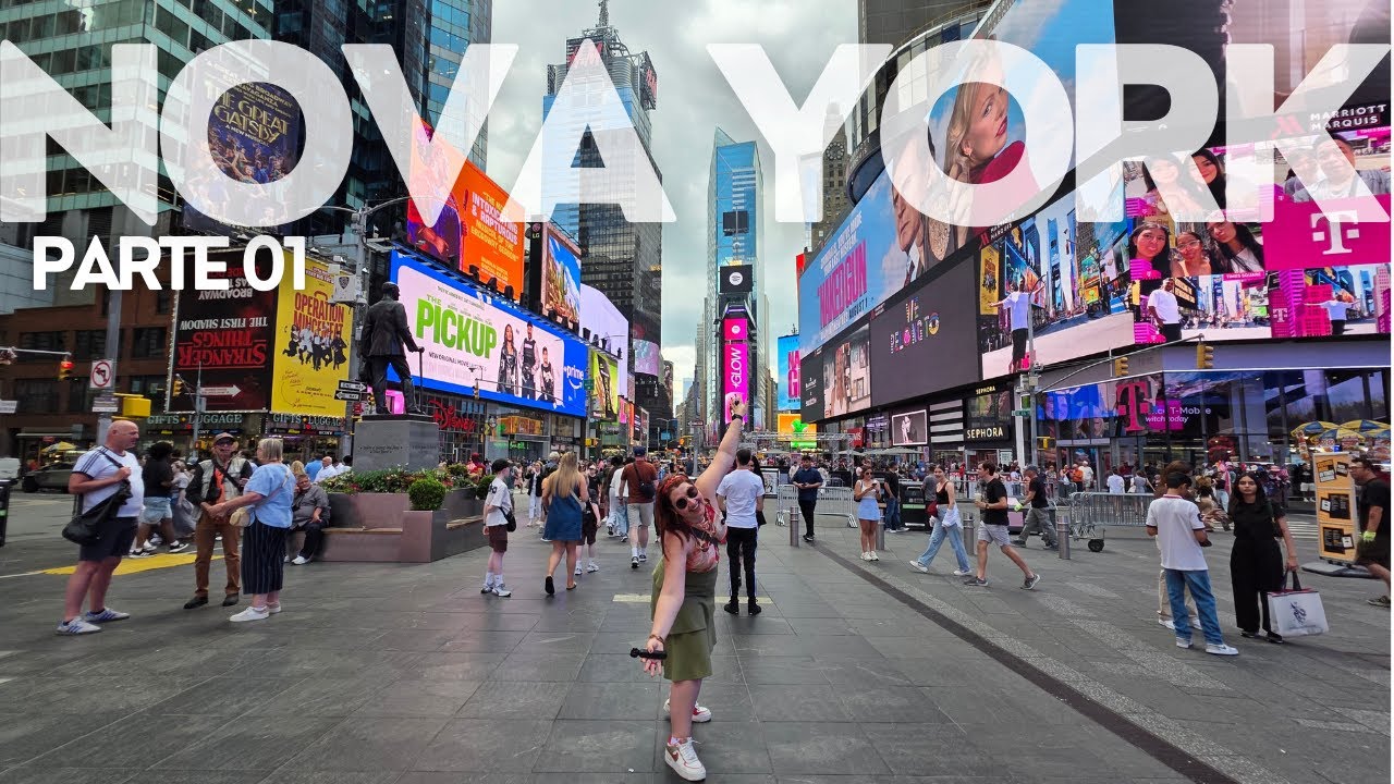 NOVA YORK: TIMES SQUARE, HIGH LINE, THE VESSEL E THE EDGE - VLOG PARTE 01