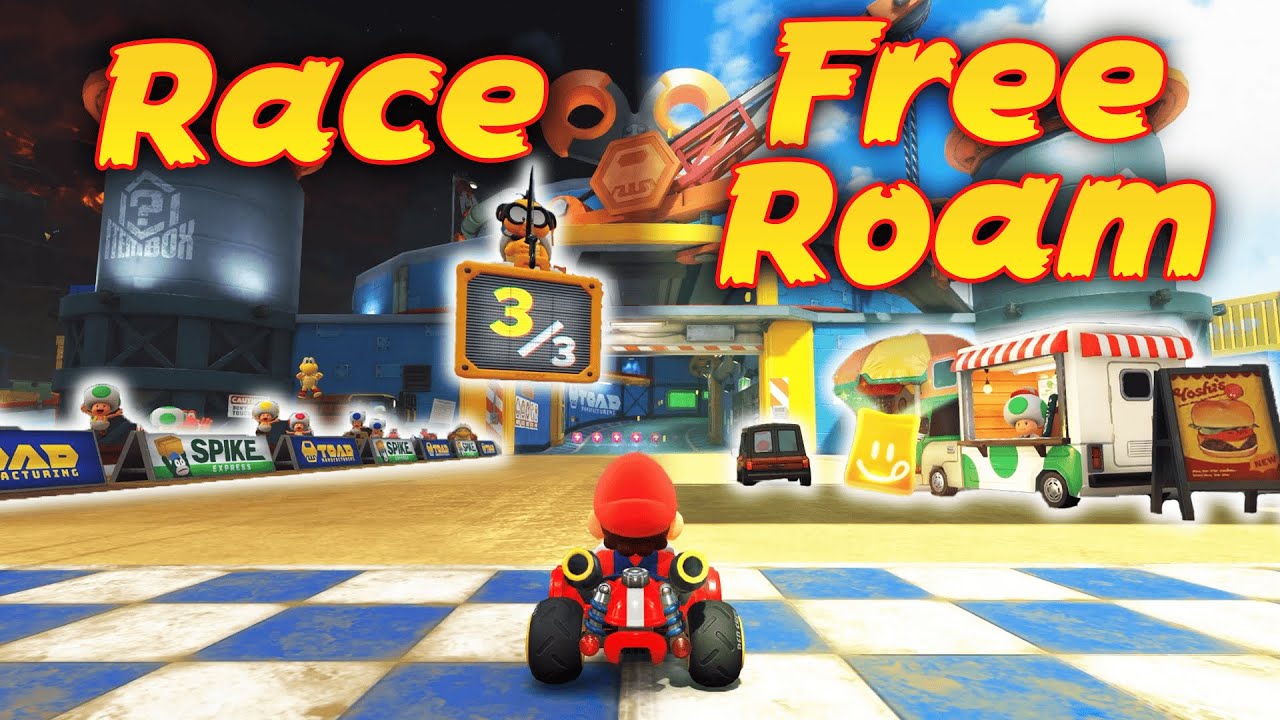 Comparing Mario Kart World Tracks in Races vs Free Roam