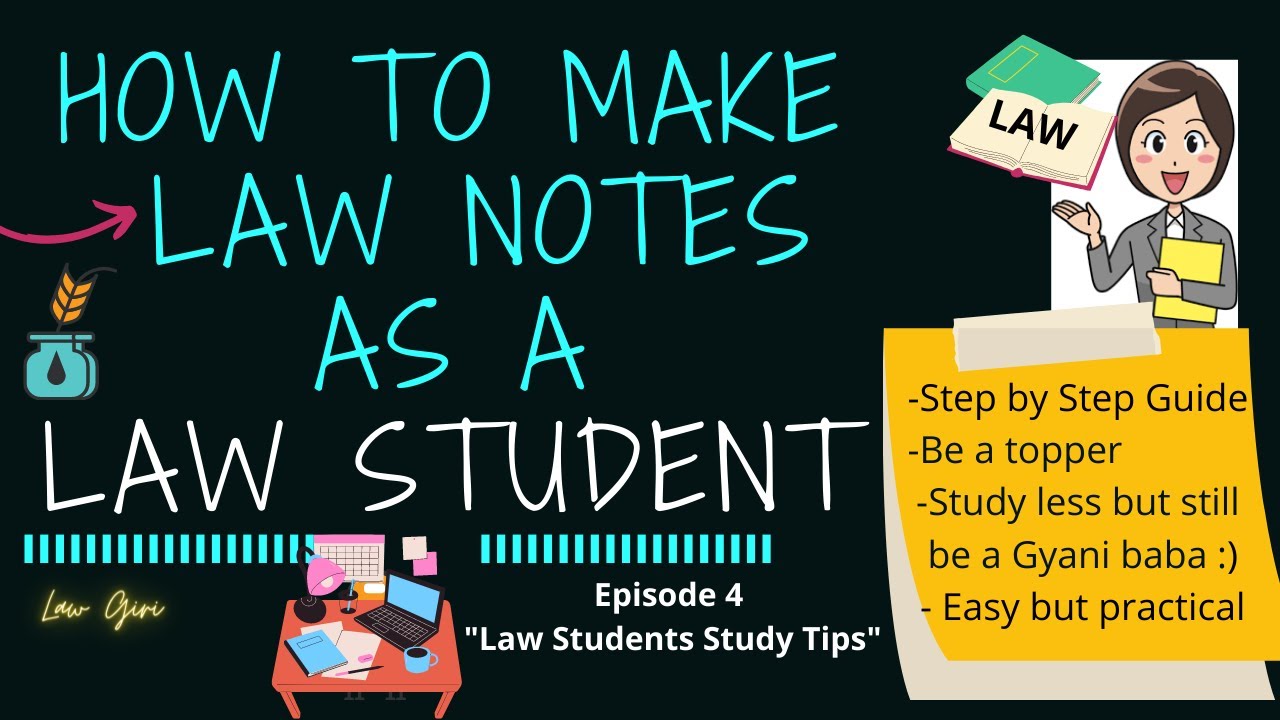 How to make notes as a Law Student for Law Exams|How to make notes for Law Subjects Ep 4 Law Study