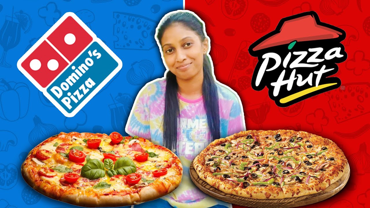 Pizza Hut Vs Domino's 🤔 | අඩුවට රසට pizza කන්න ඕනිනම් මේකට යන්න 🍕😋🤤 | Yamuda Machan