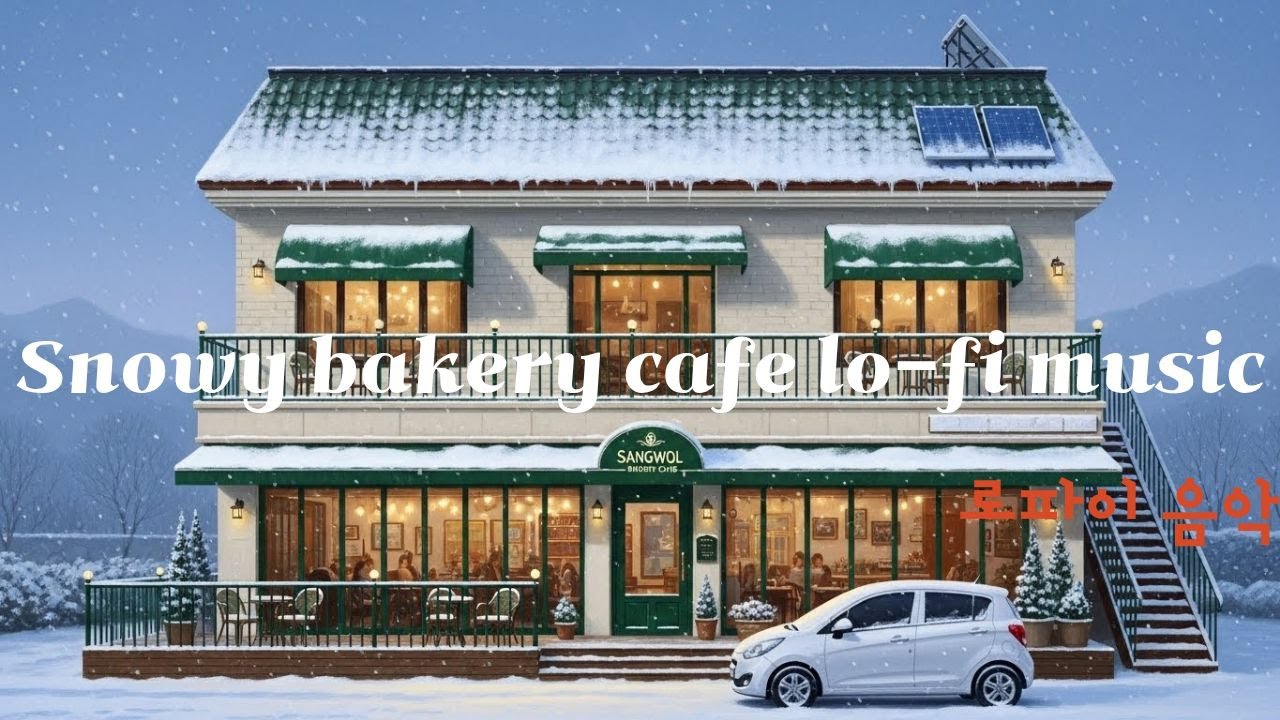 흰 눈 오는 베이커리카페,로우파이 음악,Lo-fi music,Sangwol Bakery