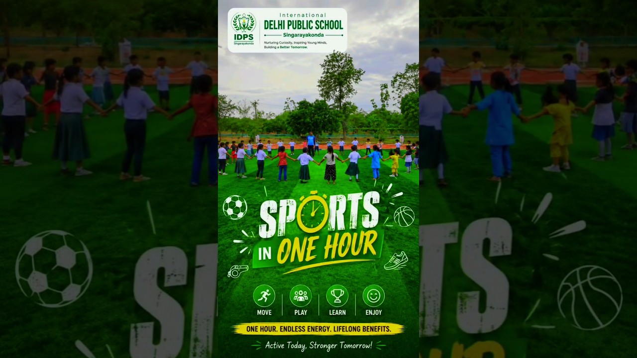 🏃&zwj;♂️ Sports in One Hour! 🏆 #idpssingarayakonda #school #education #trendingshorts #idps #sports