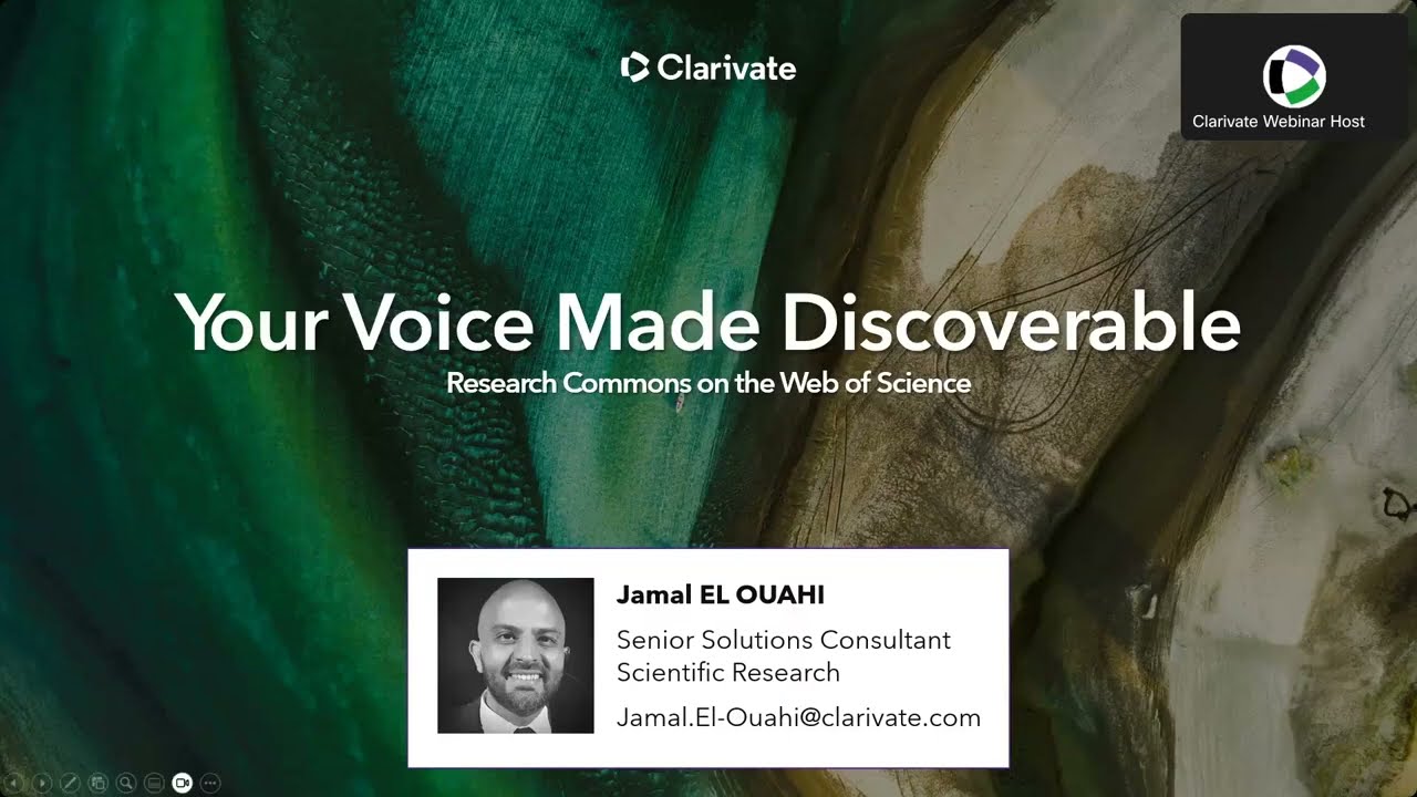 Расширьте свой кругозор: Research Commons на платформе Web of Science