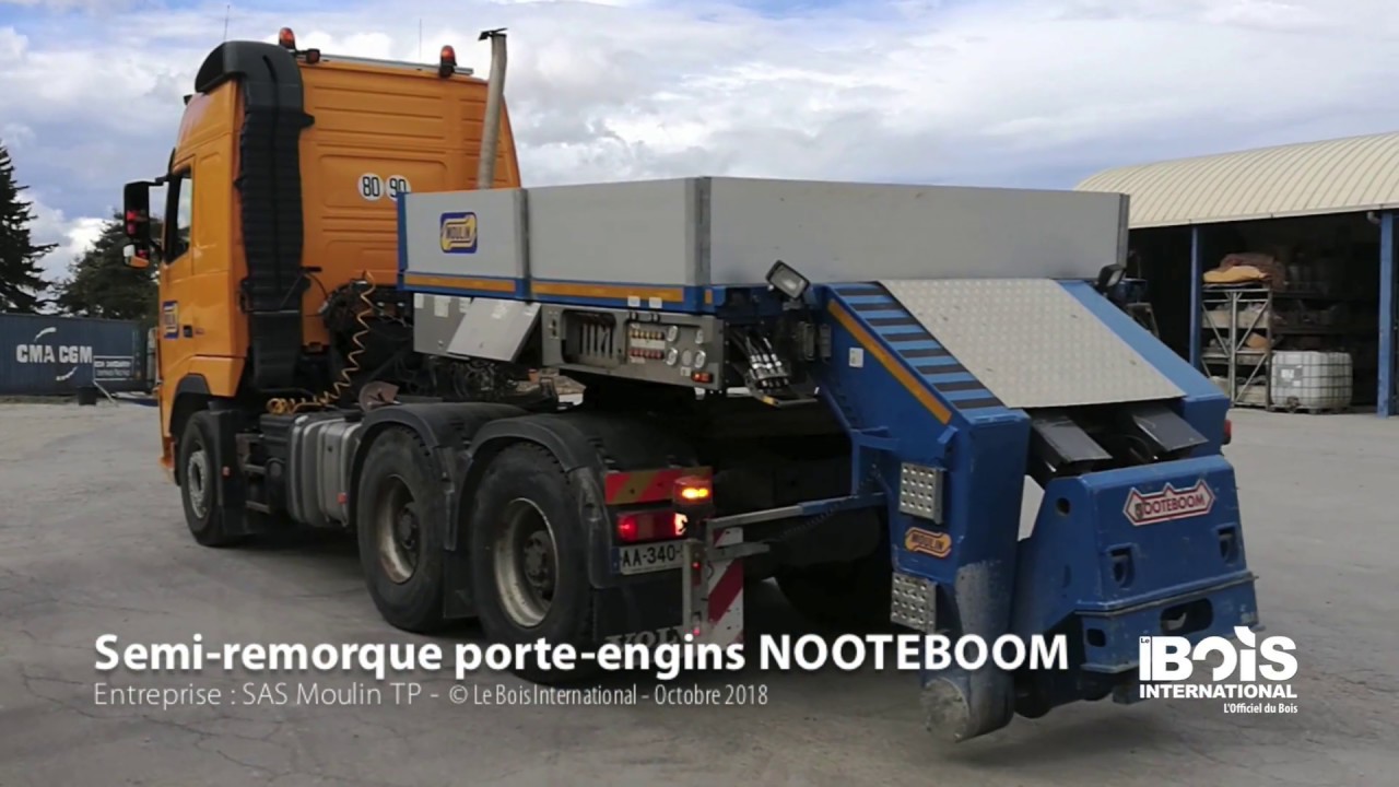 Une semi-remorque Nooteboom modulable et optimisée pour tous types d’engins