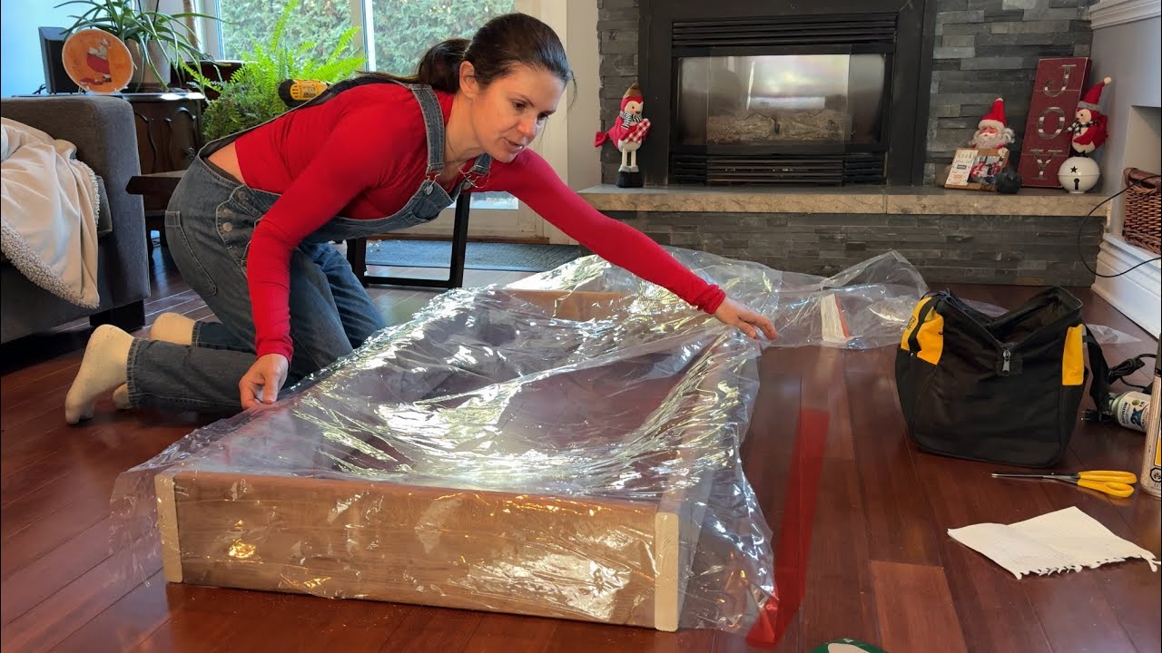Building an insulated skylight box cover for winter. 