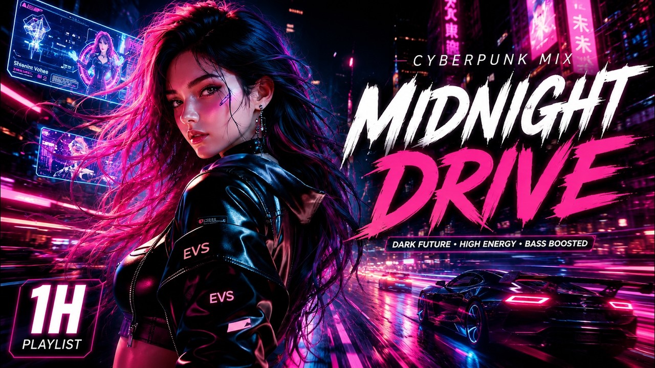 Ultimate Cyberpunk | Night Drive, Energy EDM Mix (1 HOUR)