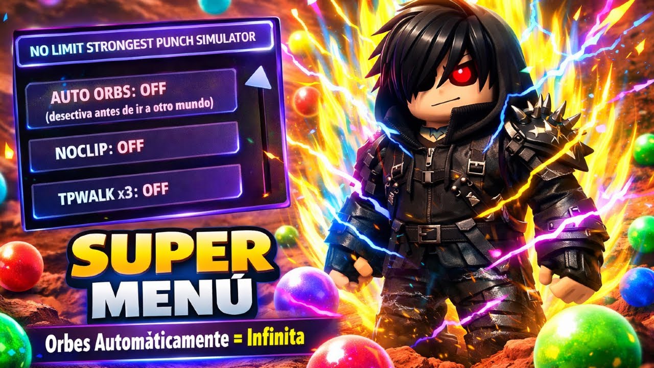 NO LIMIT STRONGEST PUNCH SIMULATOR Script 2026 (NoKey)❌ ALL EXECUTORS🤯🔥AutoOrbs🔥