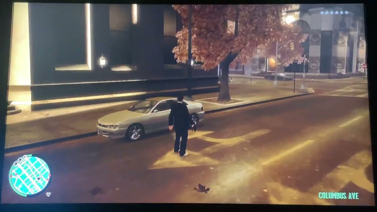 GTA 4 - Niko and his Buccaneer Car + 6 Star Escape