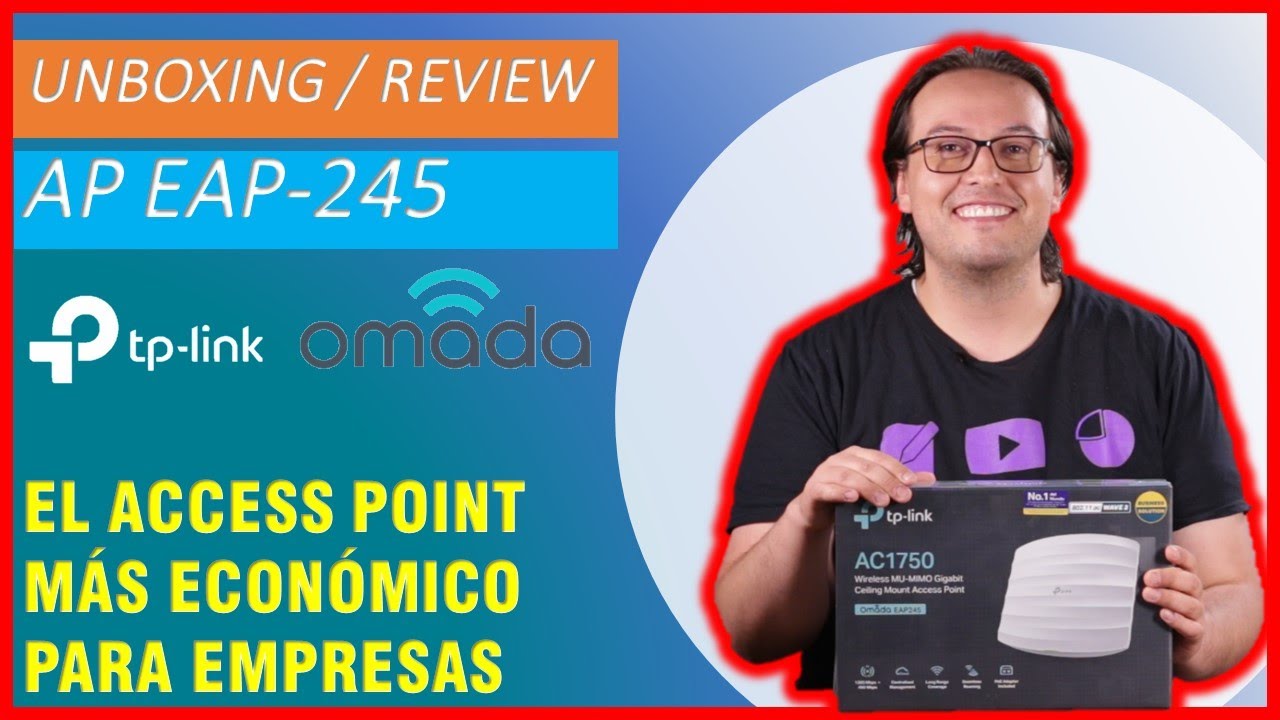 ✅ Wifi Sencilla para oficina y sin licencias adicionales Unboxing TP-LINK OMADA EAP 245 | KLIBTECH