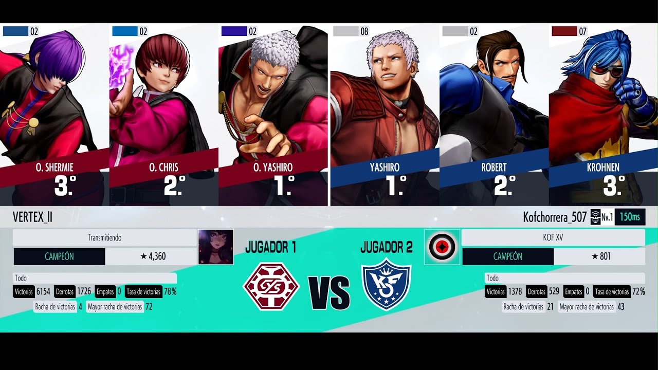 BREAKING LONG WIN STREAK ( vs Kofchorrera_507) - KOF XV