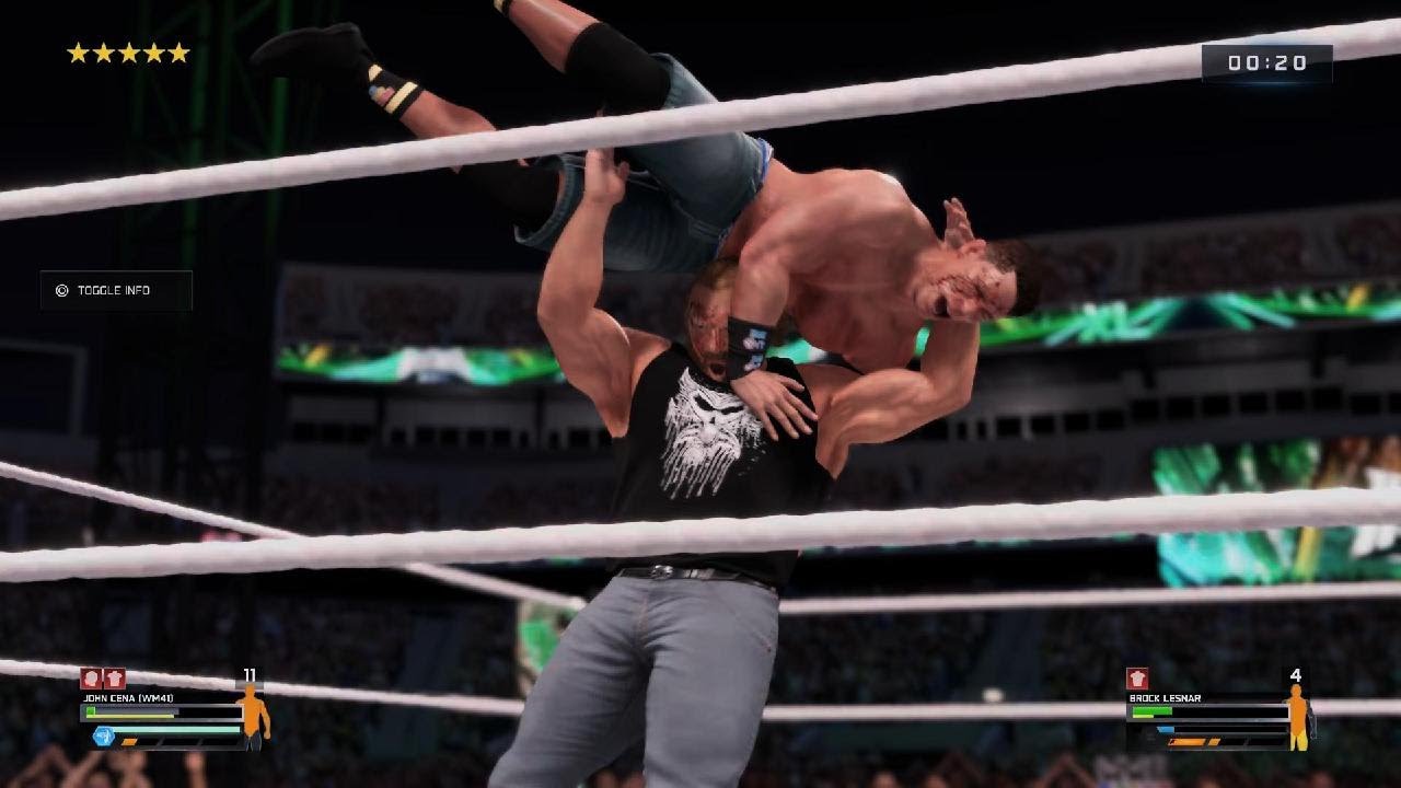 BROCK LASNAR Vs JOHN CENA (BLOODLY IRONMAN MATCH)