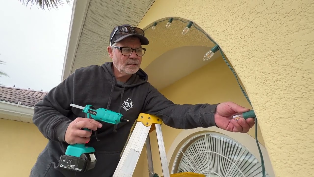 Как повесить рождественские огни вокруг окон, дверей и арок // Светодиодные рождественские огни C...