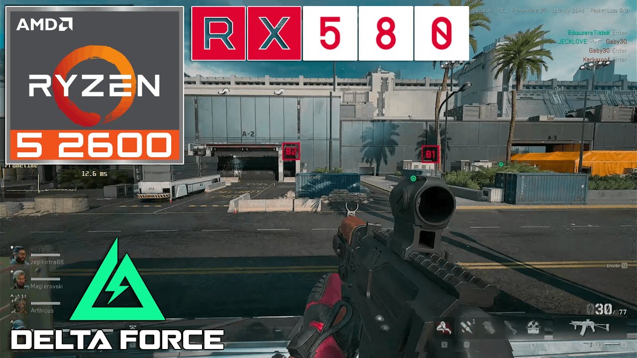 Delta Force - Ryzen 5 2600 + RX 580 8GB