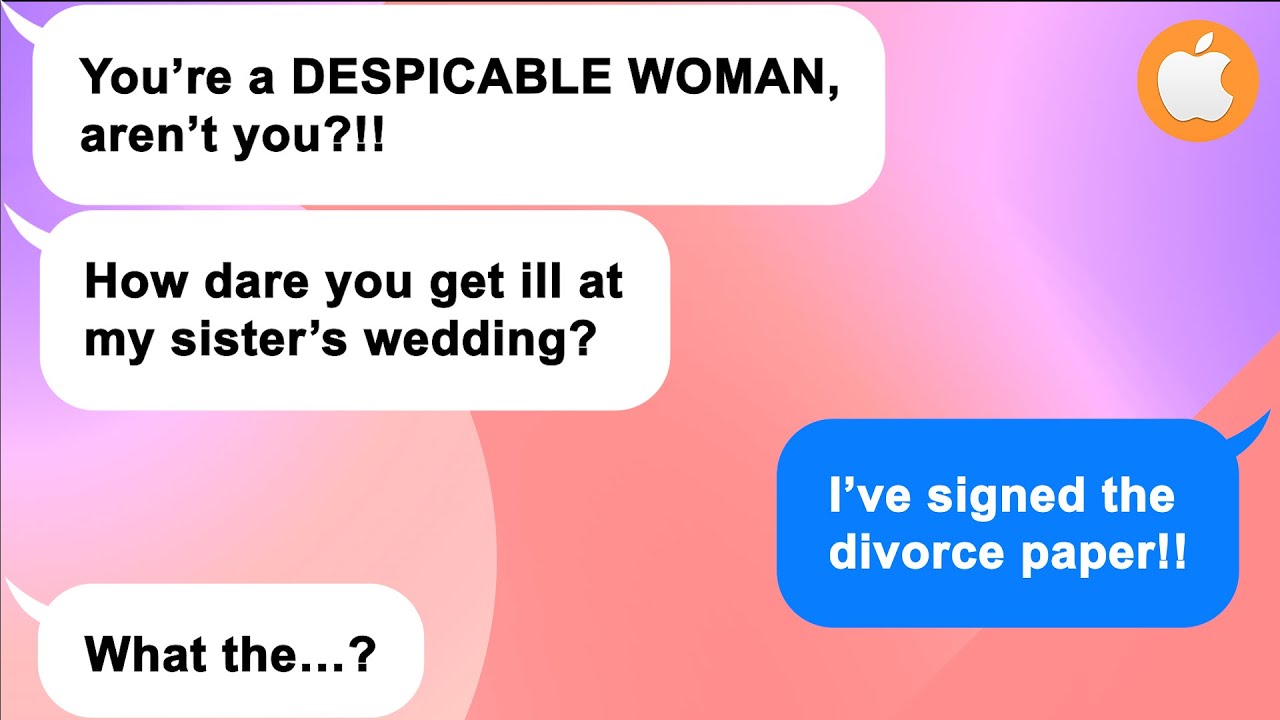 [Apple] Brutal SIL screams at me cuz’ I can’t attend her daughter’s wedding, and Hubby’s with her?