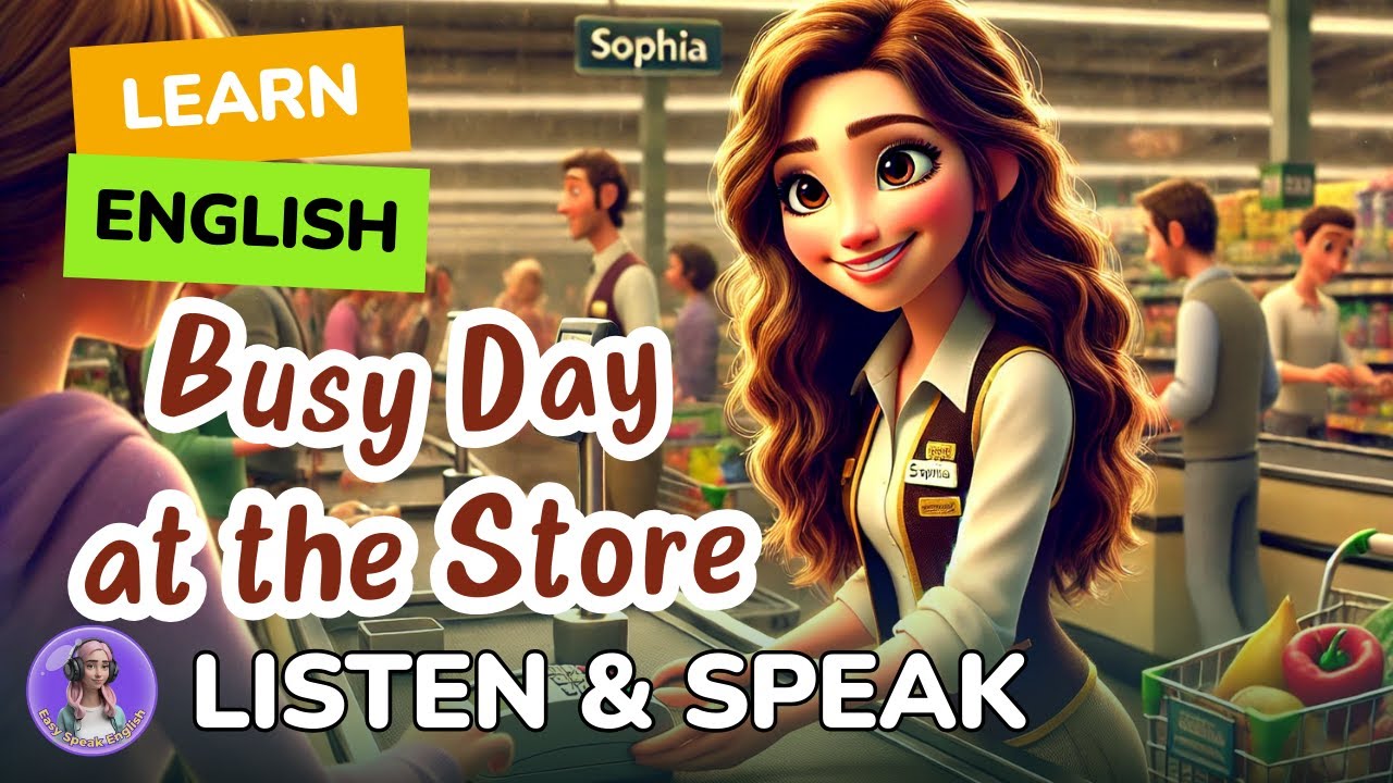 My Busy Day at the Store | Improve your English | English Listening and speaking Practice