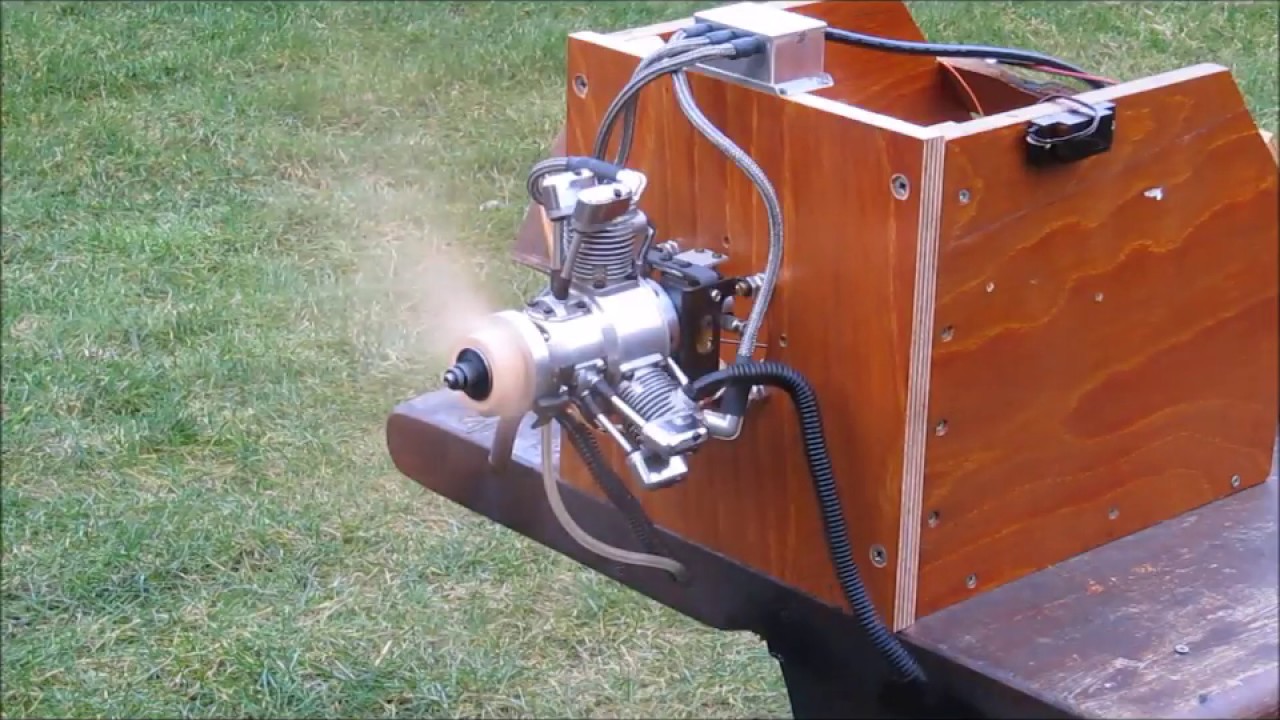 Saito FA120R3 with rainbow-tronic ignition system and gasoline