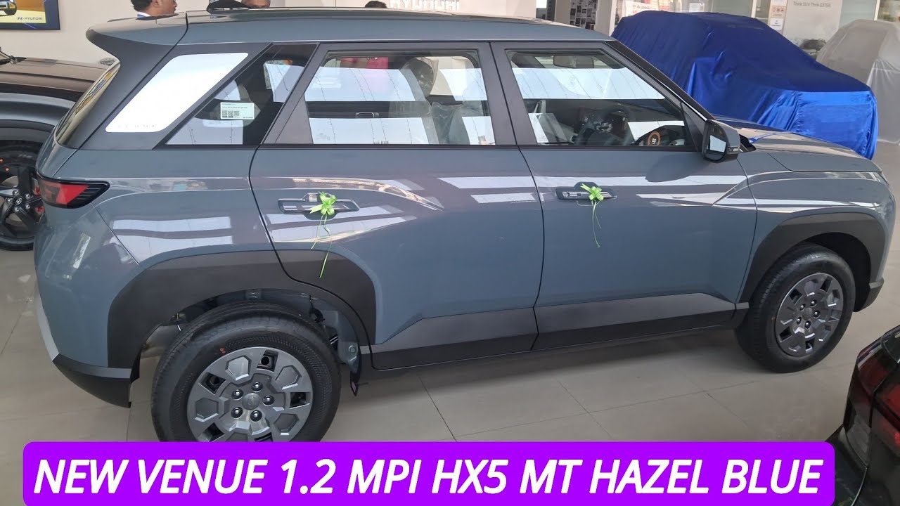 NEW VENUE 1.2 MPI HX5 MT HAZEL BLUE ( Download Features in Description)