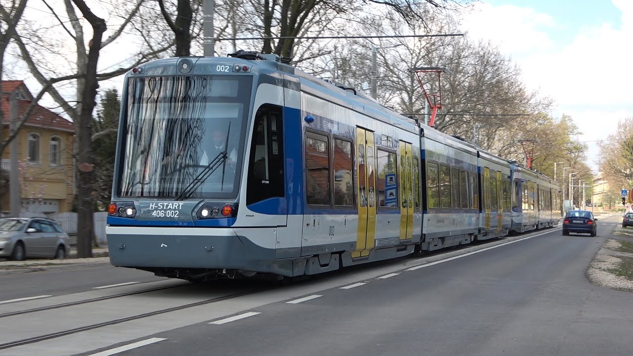 A 406 001-es és a 406 002-es Stadler Citylink szinkronpróbái Hódmezővásárhelyen