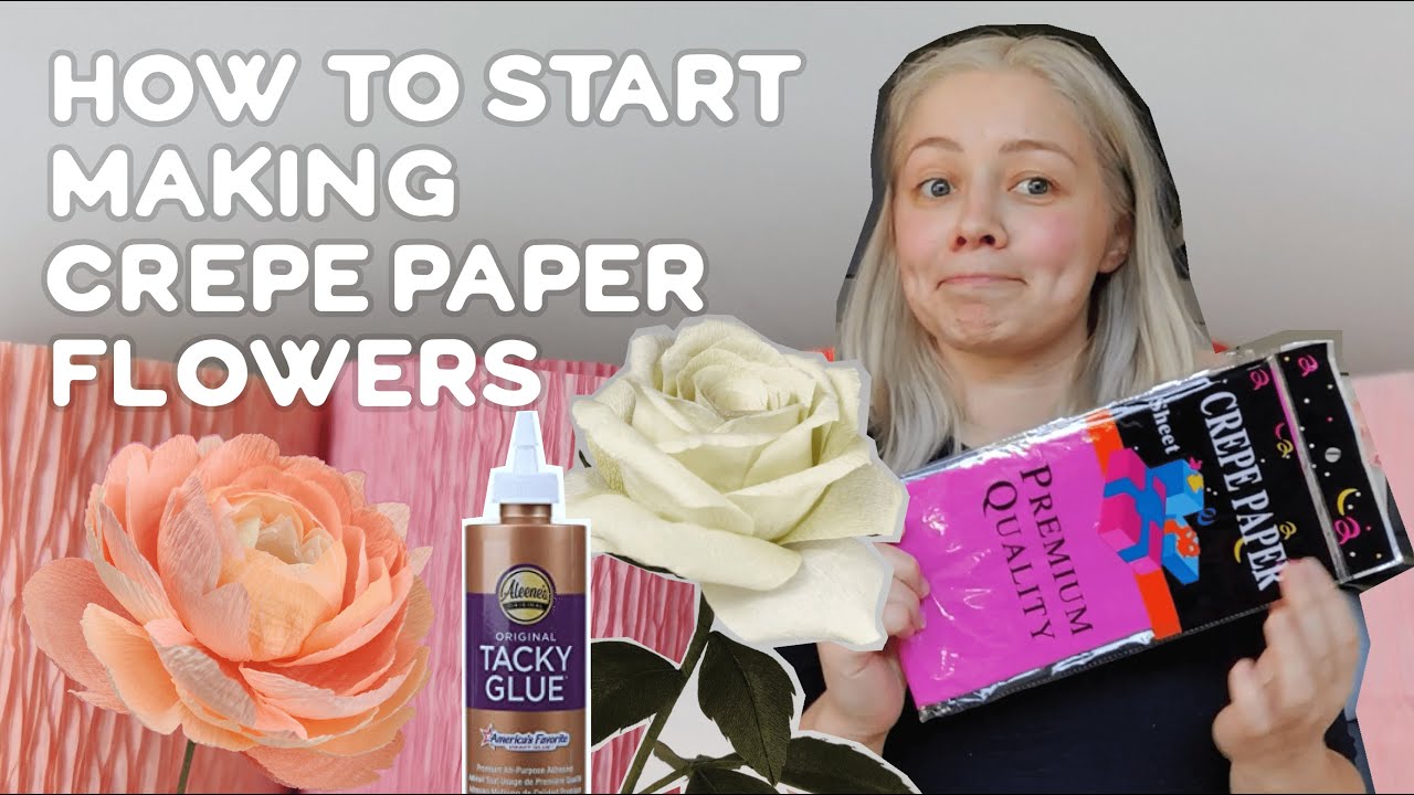 How I learned how to make Crepe Paper Flowers