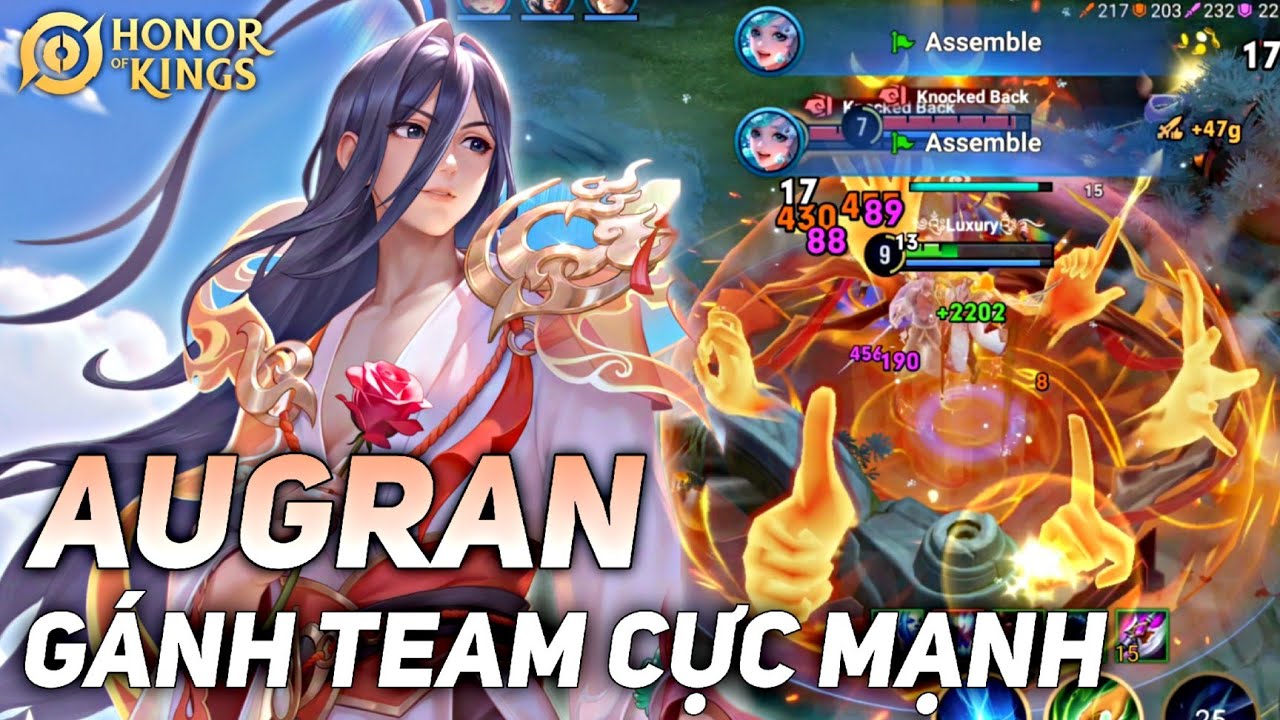 [ HONOR OF KINGS / VGVD ] CÂN TEAM LIÊN TỤC CÙNG AUGRAN ( DONGFANG YUECHU ) - SÁT THỦ HOT META