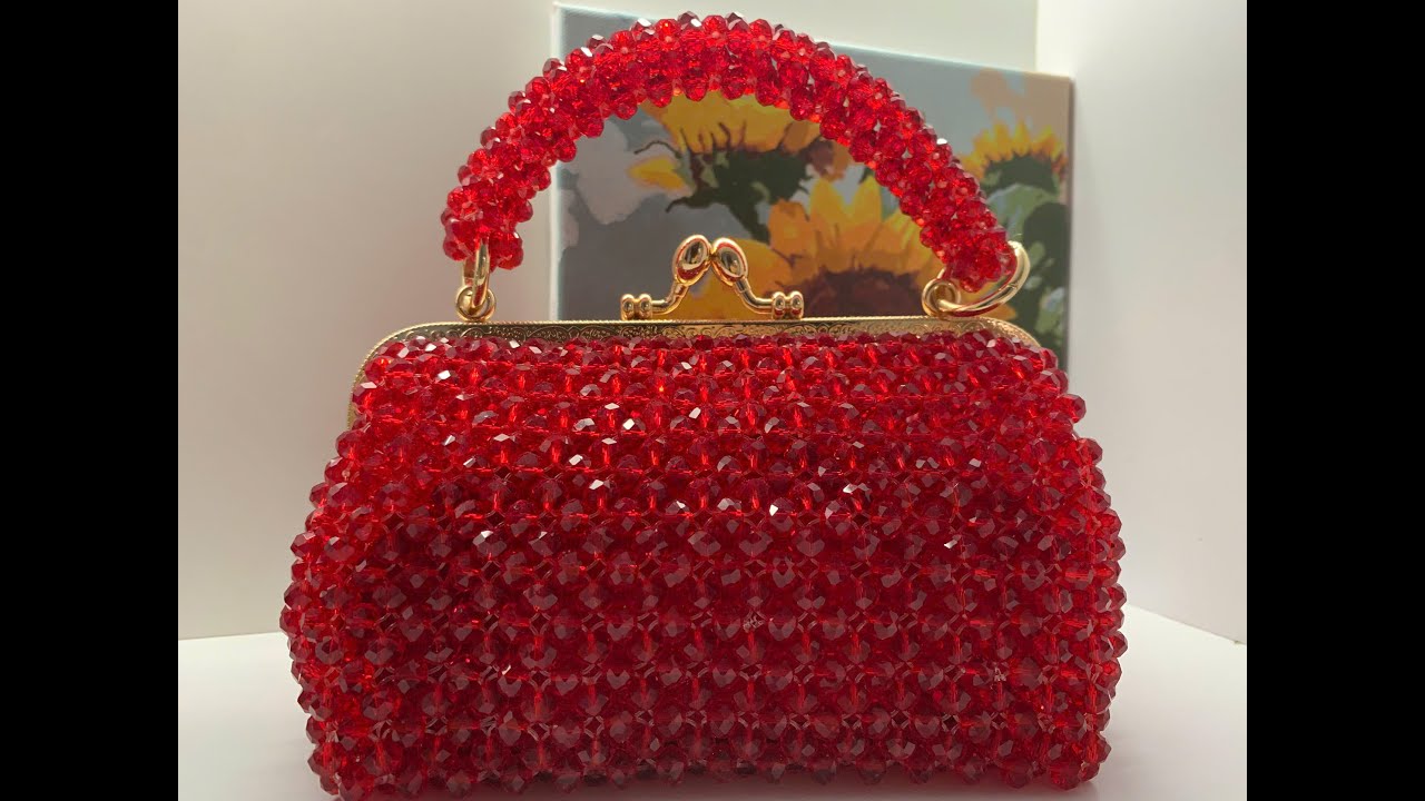 Making a Crystal Frame Bag Part 1- Làm túi pha lê có khung Phần 1