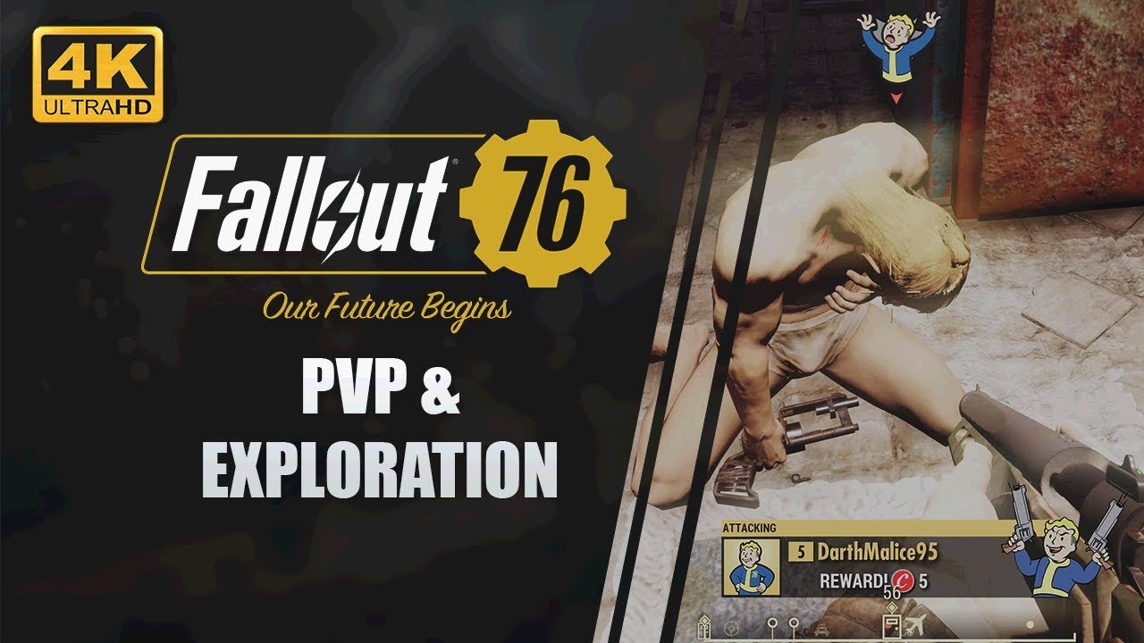 FALLOUT 76 Beta Gameplay | PVP / Exploring | 4K Xbox One X Gameplay | CenterStrain01