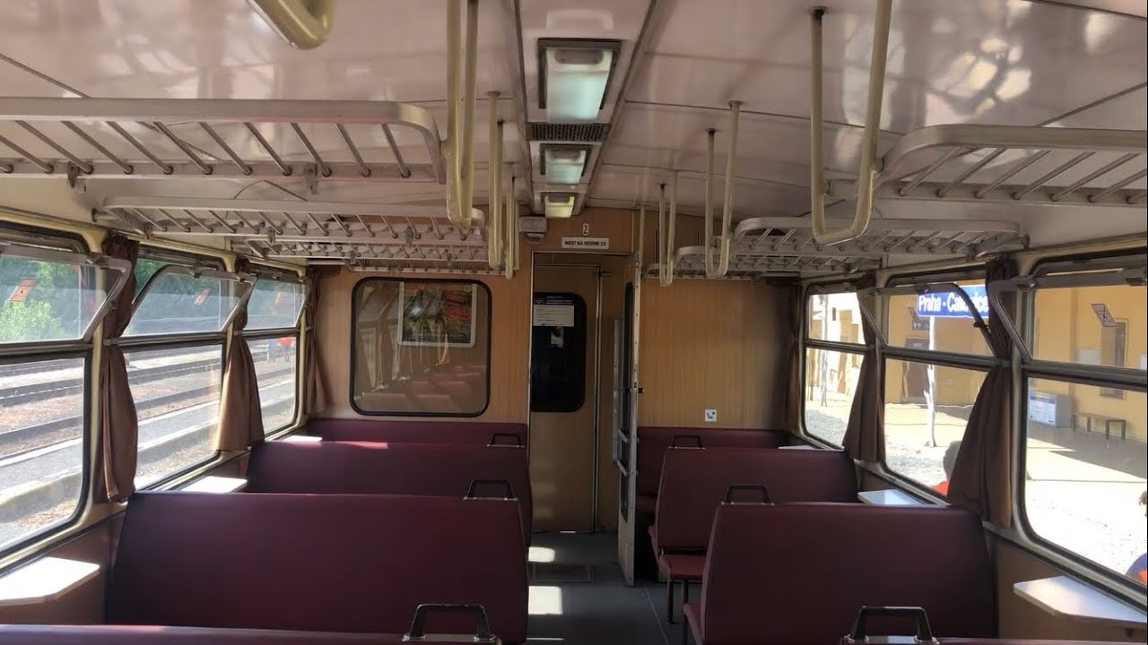 TRIP REPORT!!!Czech completely original old Regional train 810 (KŽC)Ride from Praha-Čakovice