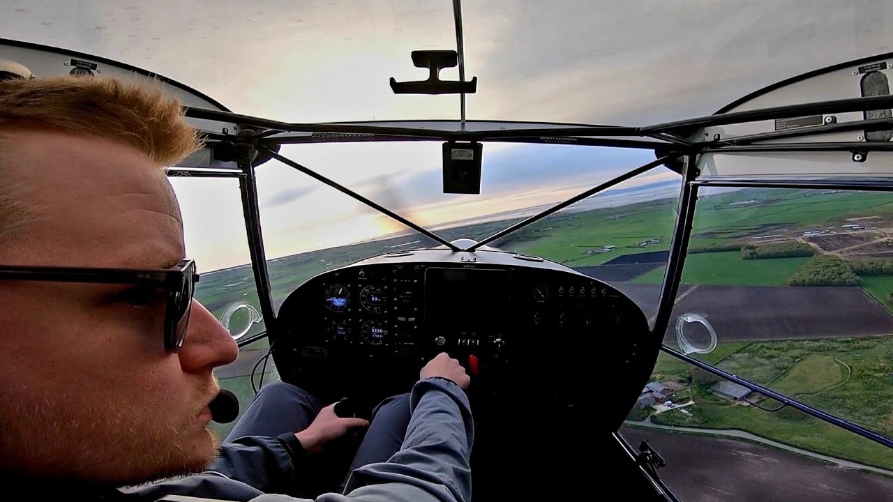 First Solo Flight (not my best landing) Eurofox microlight NPPL Training