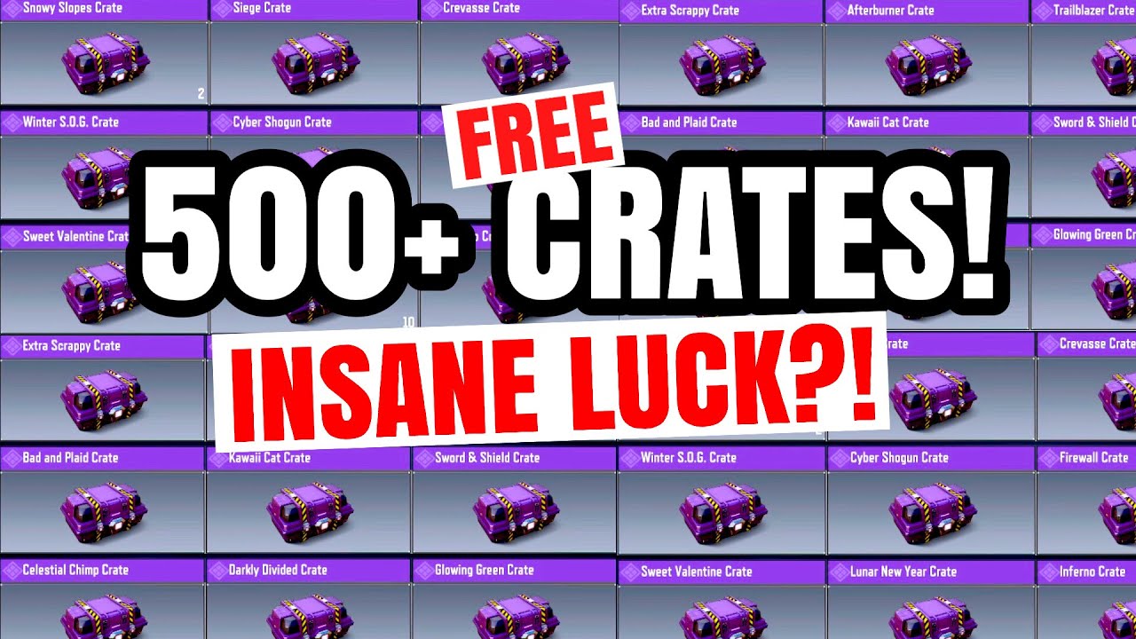 OPENING 500+ FREE CRATES in Call of Duty Mobile!!! *Will I get LUCKY?!*
