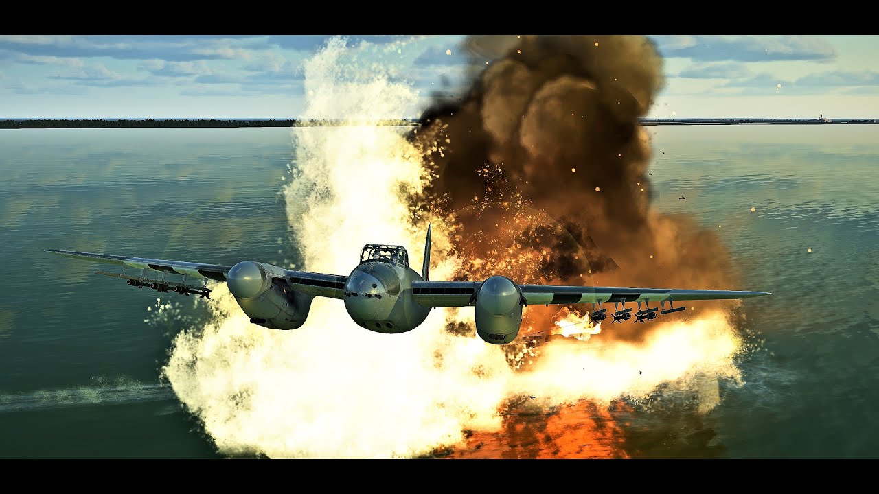 IL-2 Great Battles: Mosquito F.B. Mk.VI  🇬🇧  Ship Attack - Ultrawide 21:9