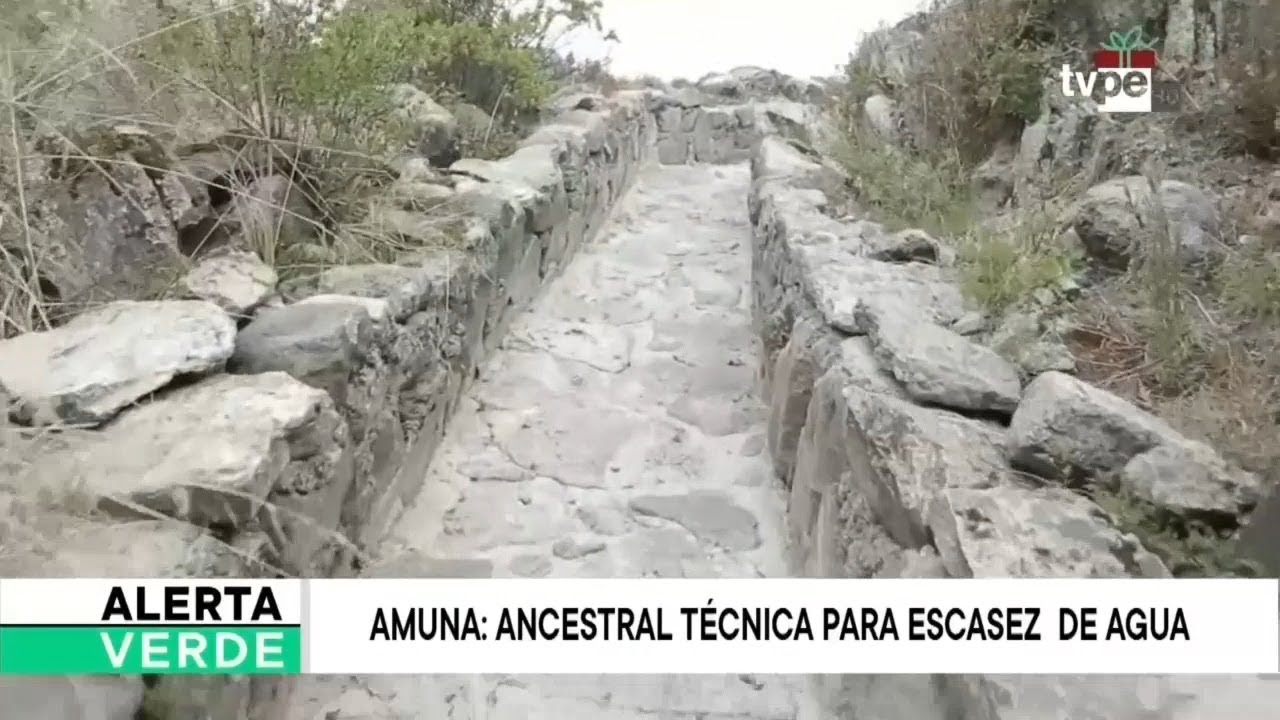 Amuna: ancestral técnica para escasez de agua