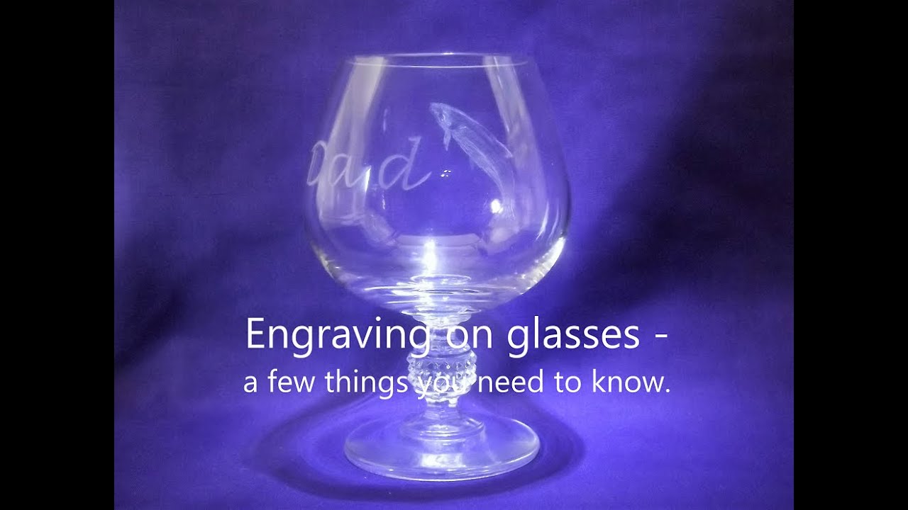 Glass Engraving for Beginners - Part 7 - Engraving on Glasses