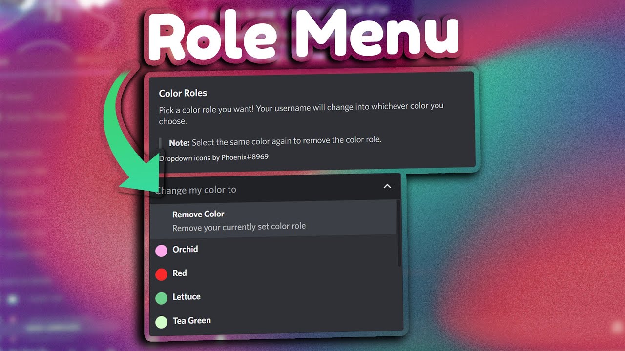 How to Make Discord Dropdown Reaction Roles with Sapphire Bot